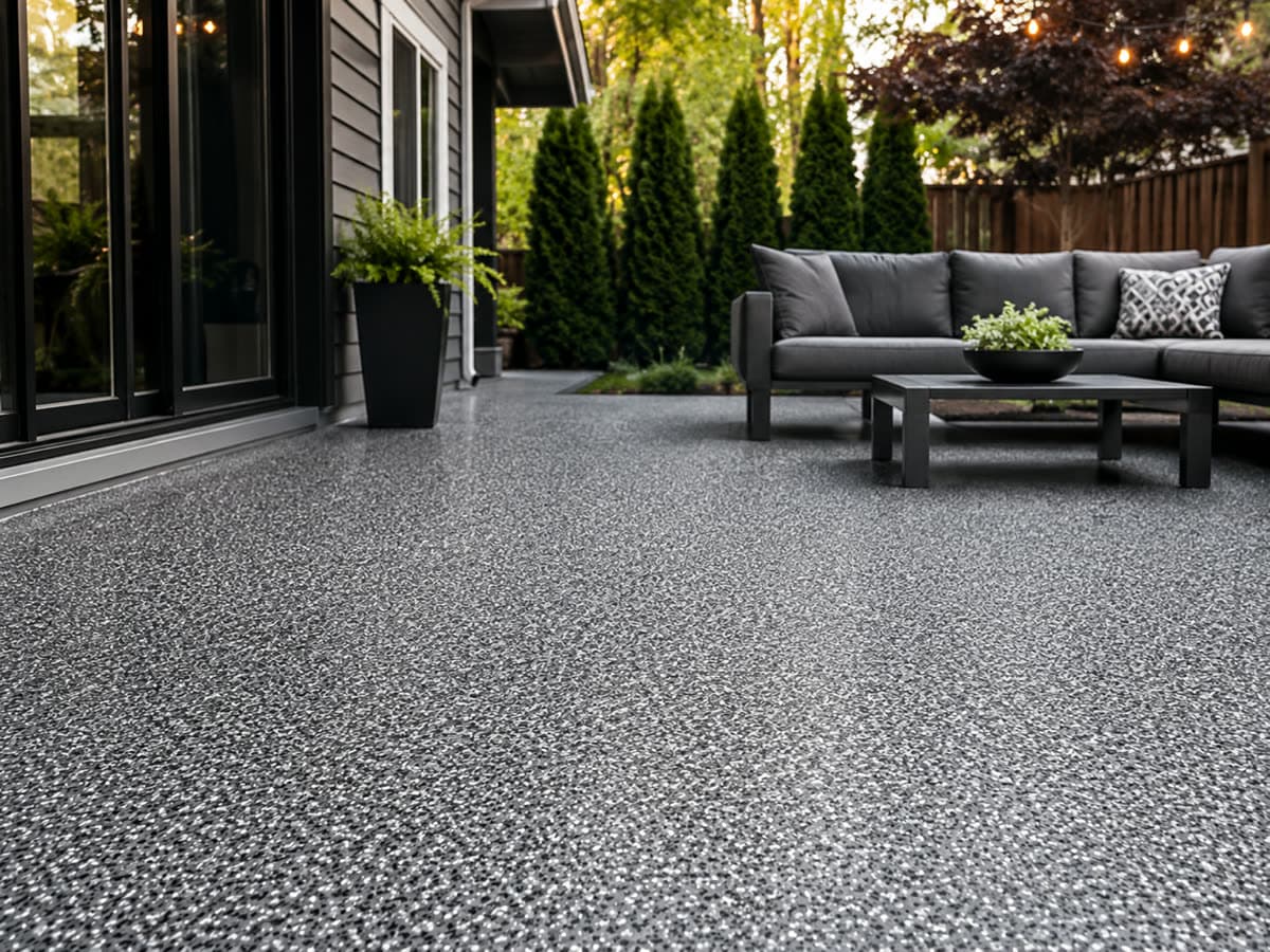 Patios coated by TopCoat